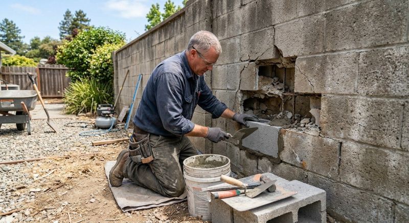 Block Masonry Repair in Bucks County, PA