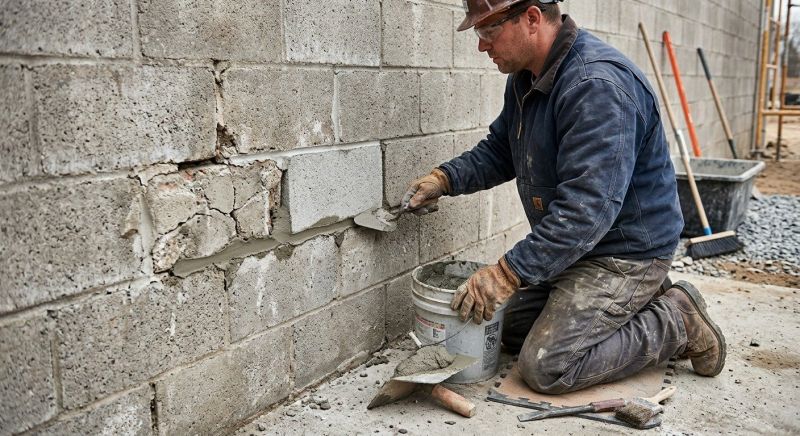 Block Masonry Repair in Bucks County, PA