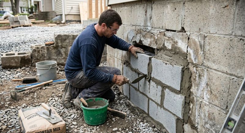 Block Wall Repair in Bucks County, PA