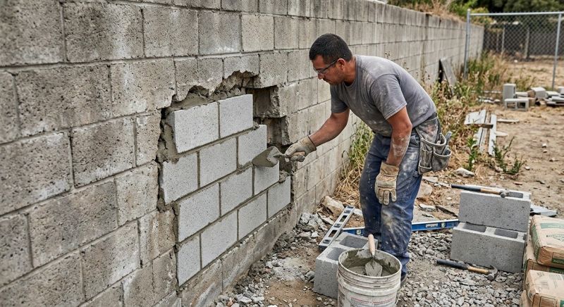 Block Wall Repair in Bucks County, PA