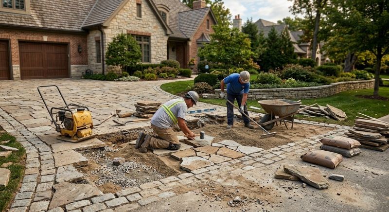Brick Driveway Repair in Bucks County, PA