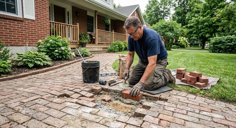 Brick Flatwork Repair in Newtown, PA