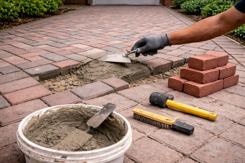 Brick Hardscape Repair in Bucks County, PA