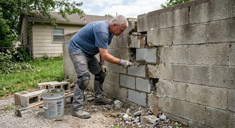 Cinder Block Repair in Bucks County, PA