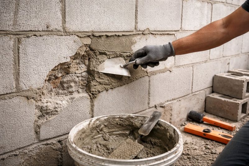 Cinder Block Wall Repair in Burlington County, NJ