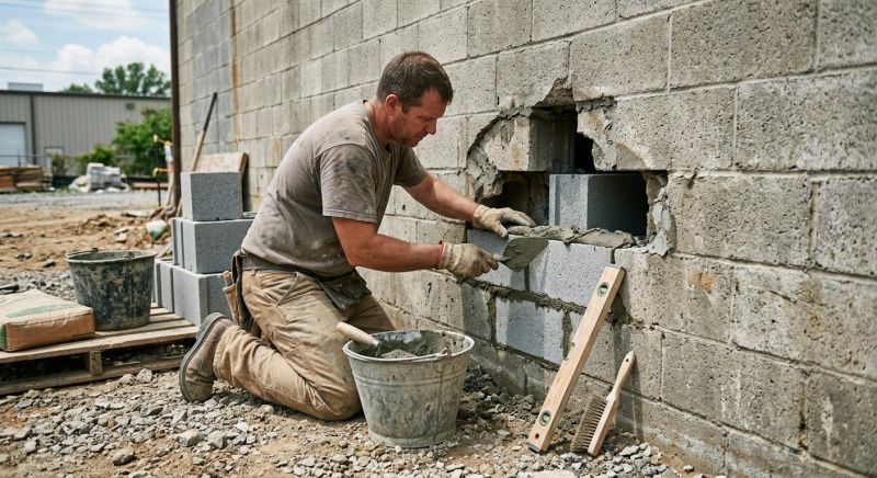 Concrete Block Repair in Souderton, PA