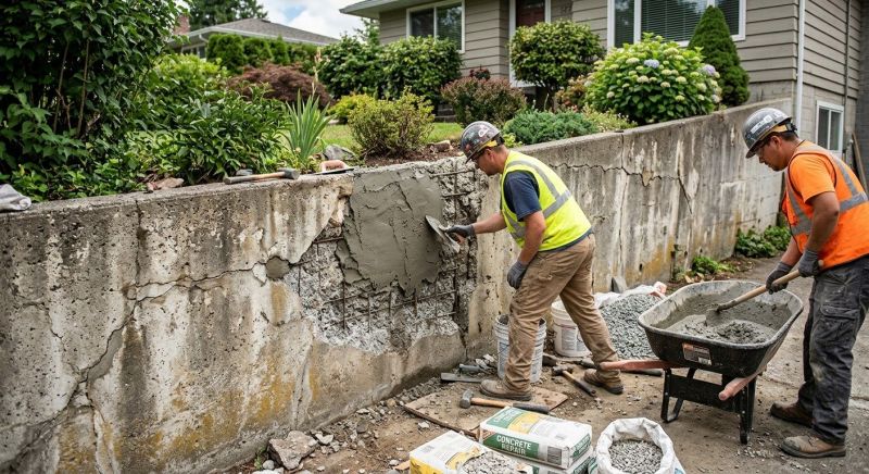 Retaining Wall Repair in Bucks County, PA