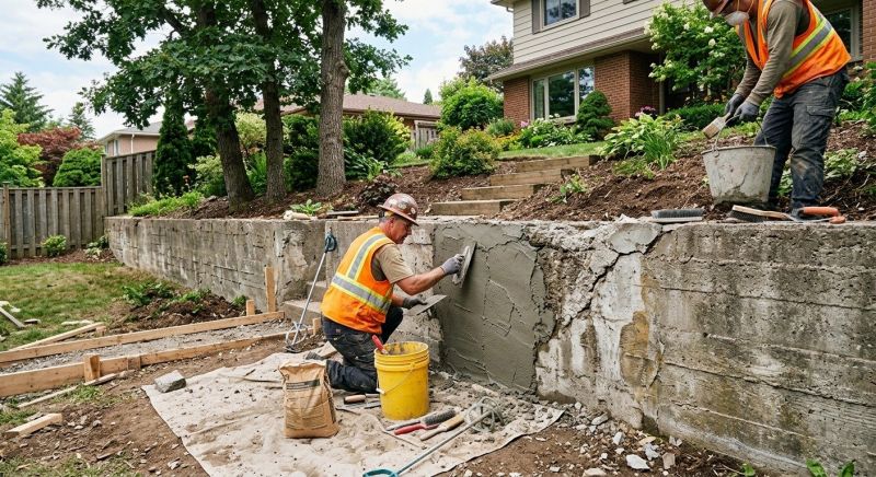 Retaining Wall Repair in Bucks County, PA