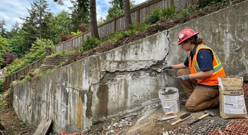 Retaining Wall Repair in Mercer County, NJ