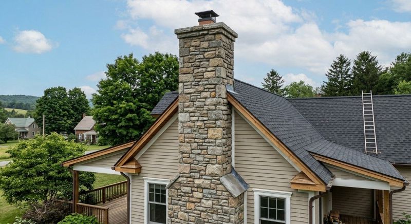 Stone Chimney Installation in Souderton, PA