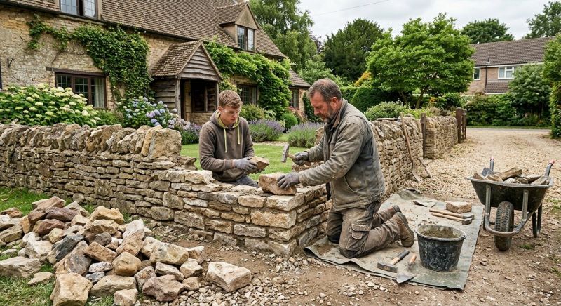 Stone Wall Repair in Cheltenham, PA