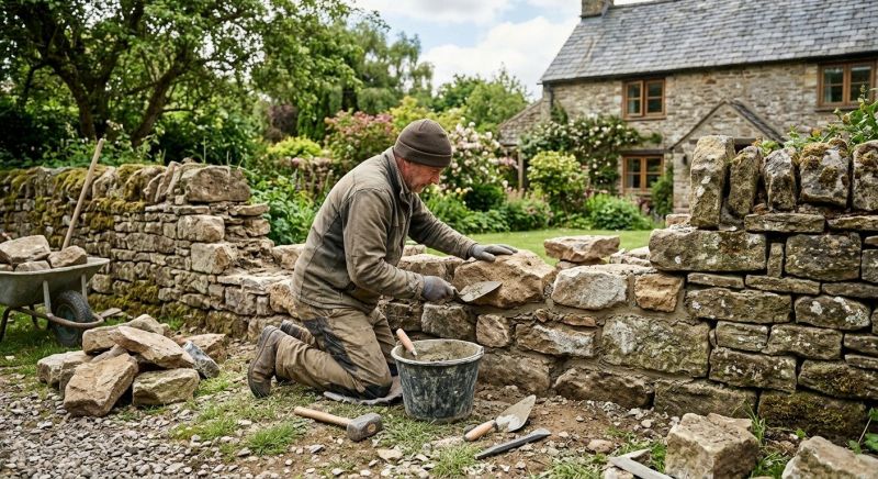 Stone Wall Repair in Lambertville, NJ